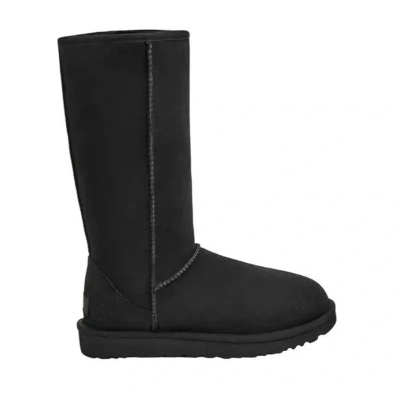 NEW UGG CLASSIC TALL II BLACK BOOT- TIMELESS COMFORT & STYLE - Picture 6 of 7